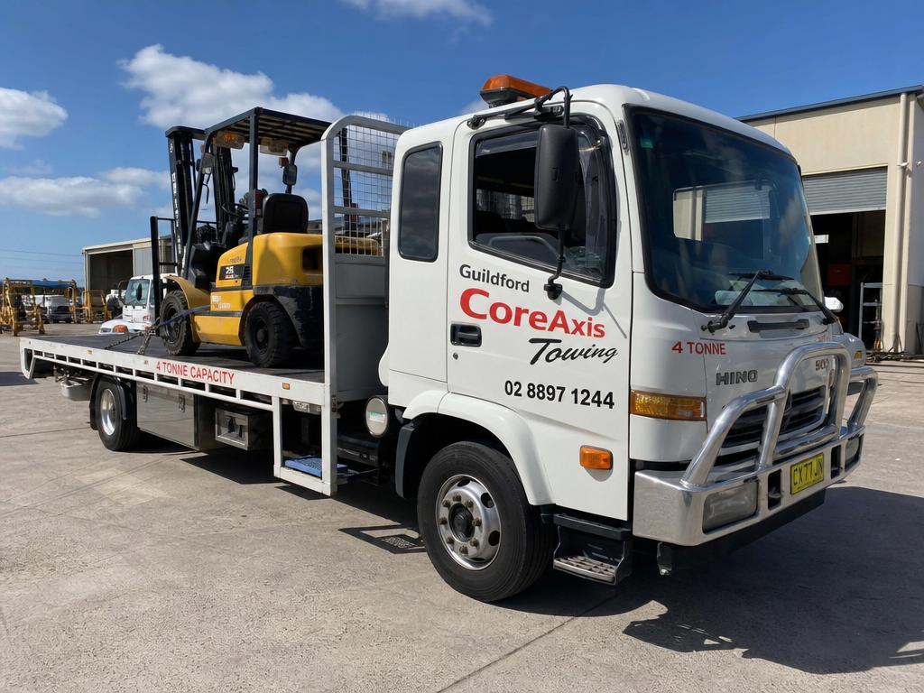Forklift towing up to 4 tonnes by Guildford CoreAxis Towing